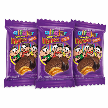 Alfajor Turma da Mônica (3x40g)