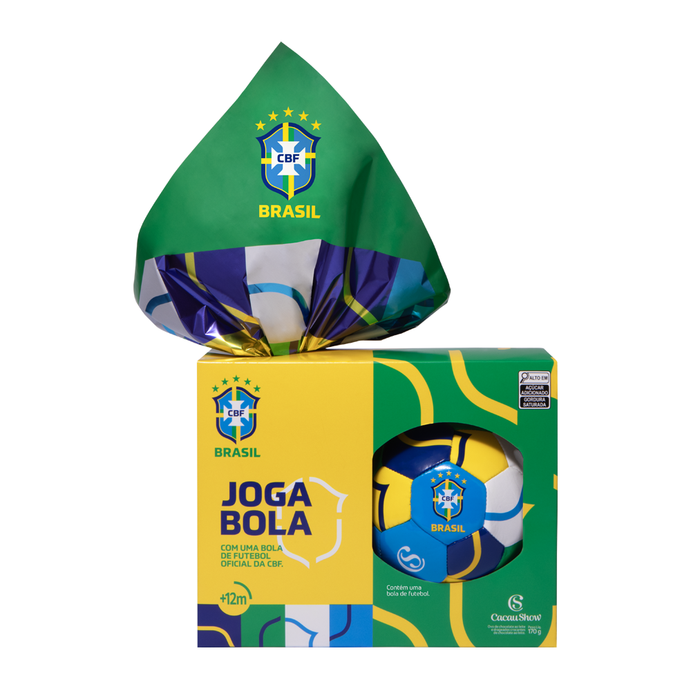 CBF Chocoesportes Soccer Ball Milk Chocolate Easter Egg 170g