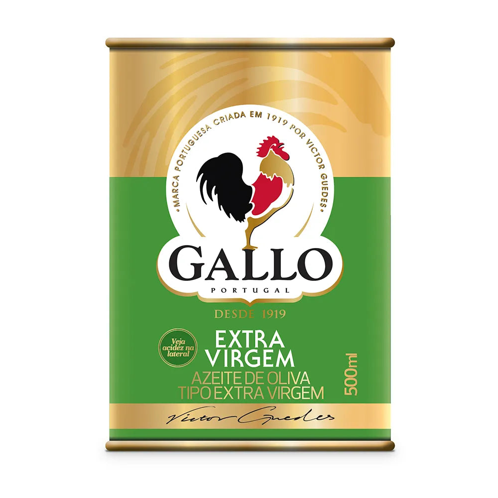 Azeite de Oliva Extra Virgem Gallo Lata (500ml)
