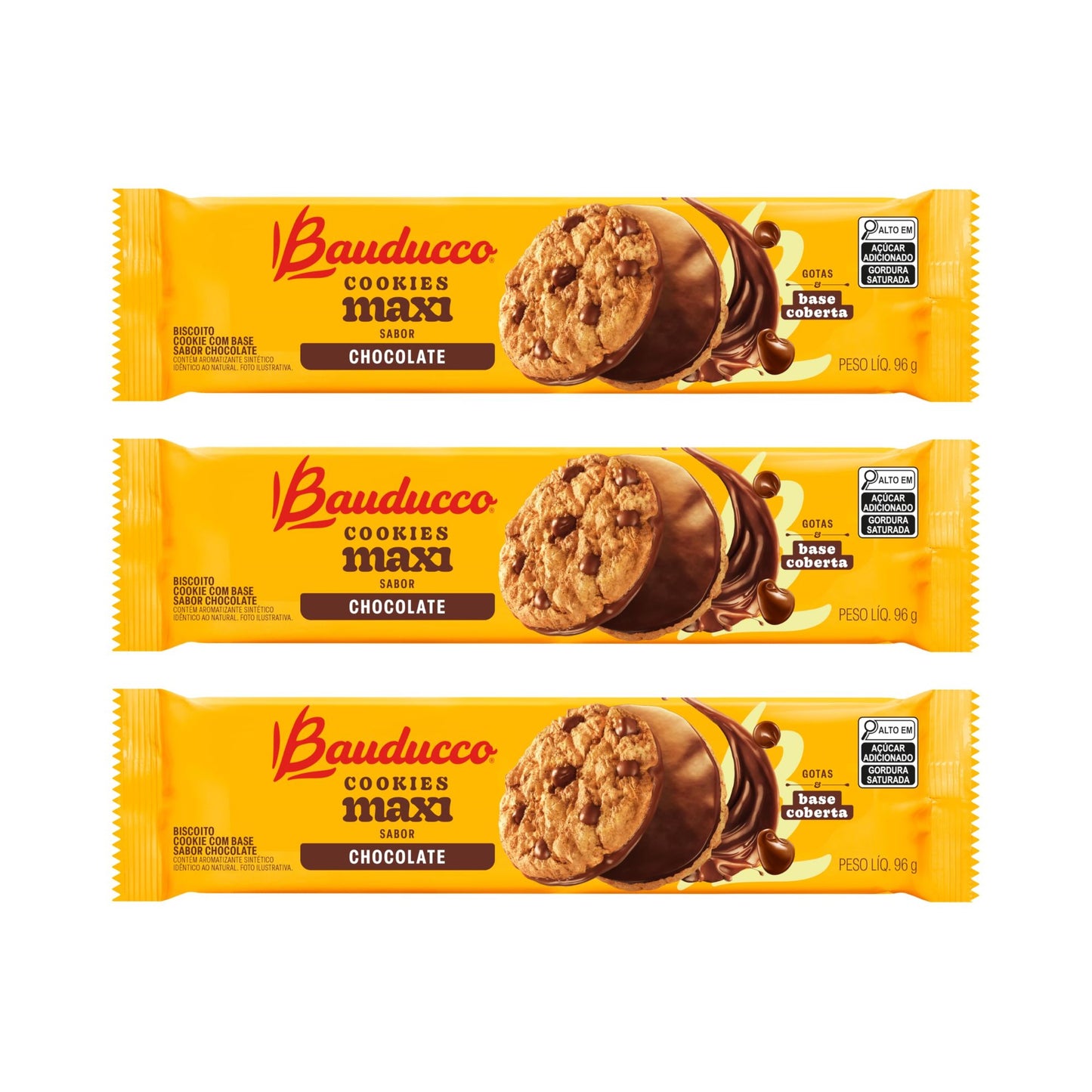 Bauducco Cookies Maxi Chocolate (3x96g)