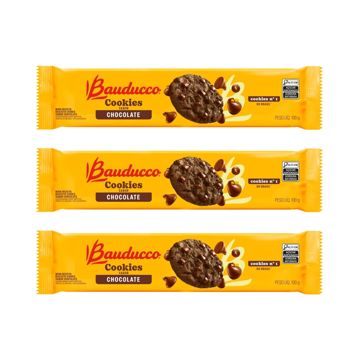 Bauducco Cookies Chocolate (3x100g)
