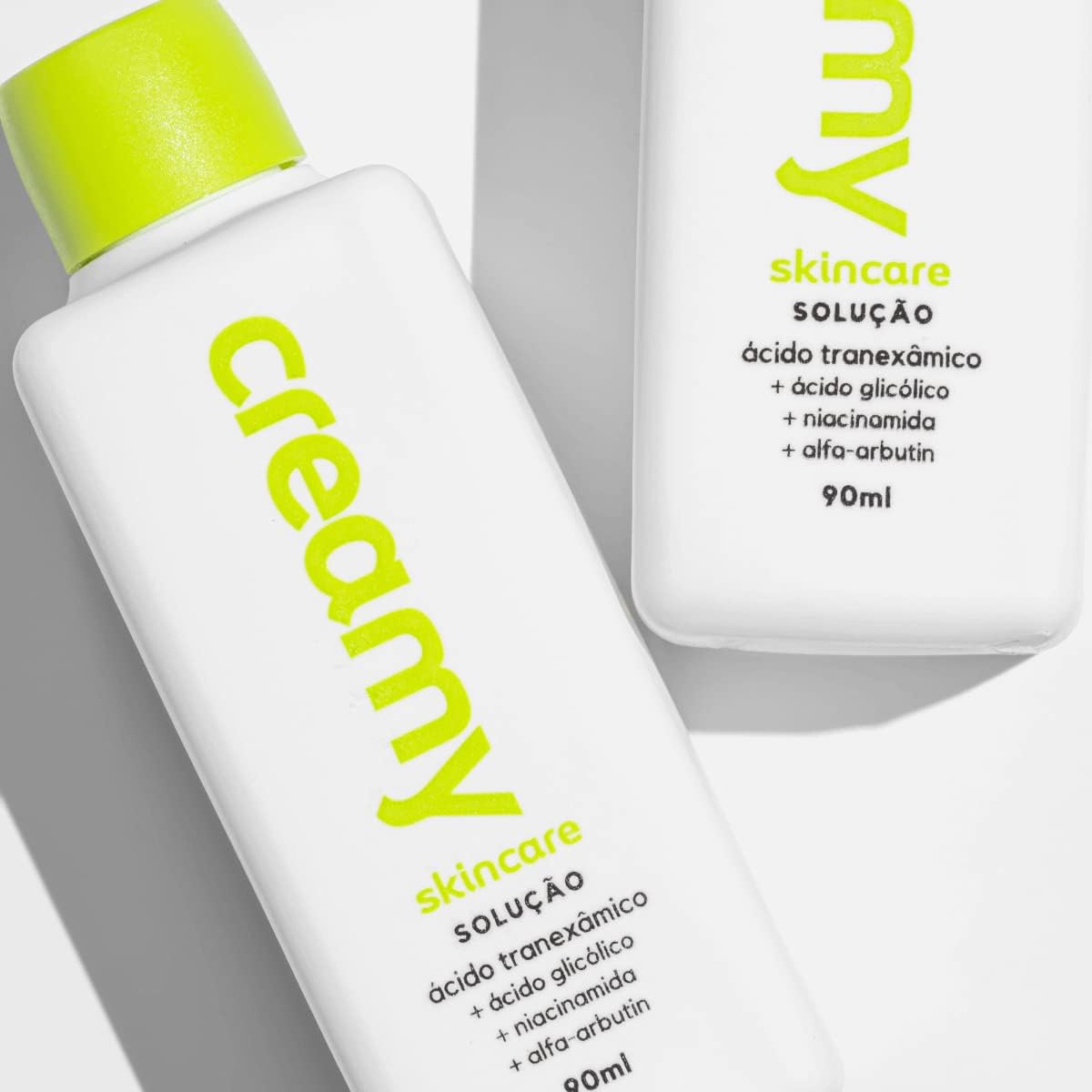 Creamy Skincare Ácido Tranexâmico (90ml) | Solução Clareadora, Previne a Hiperpigmentação de Manchas Solares, Trata Acne e Melasma | Todos os Tipos de Pele, Uso Noturno