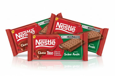 Nestlé Barra de Chocolate Choco Trio Biscoito Recheio (3x90g)