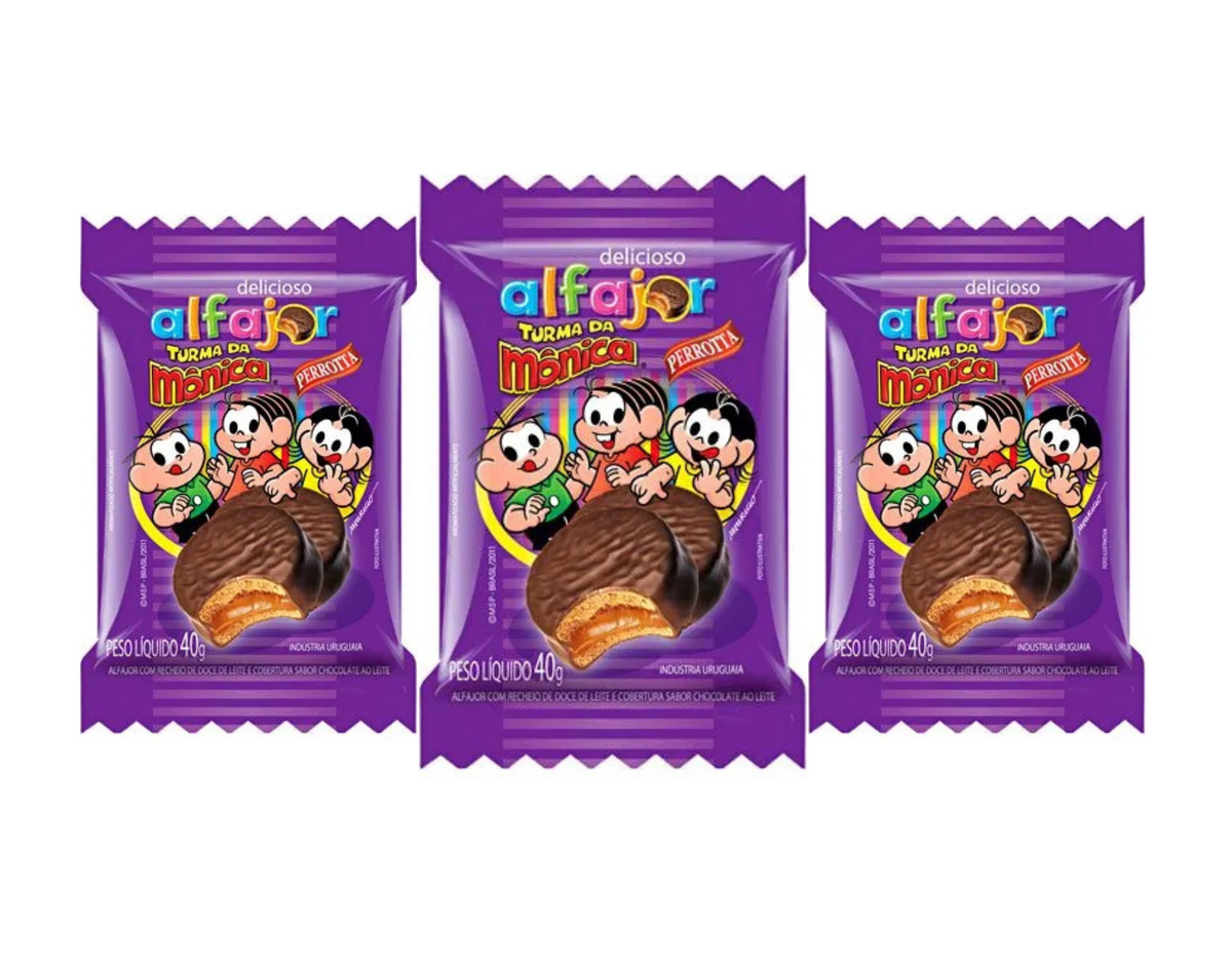 Alfajor Perrotta Turma da Mônica 3x40g
