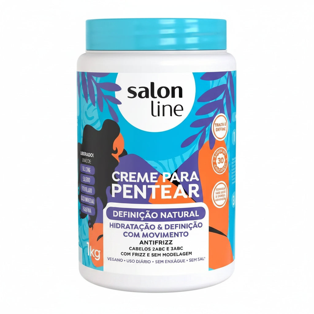 Salon Line Creme Para Pentear: Definição Natural (1Kg)