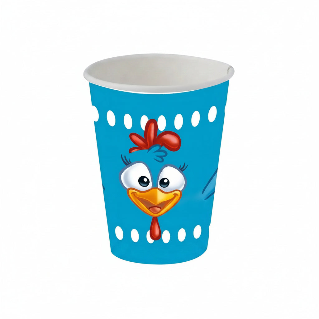Copo Papel 200Ml Galinha Pintadinha 8 copos