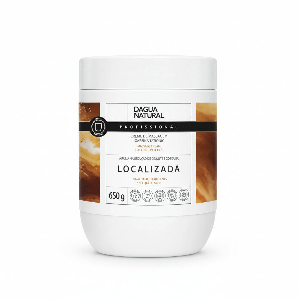 D'Agua Natural Creme para Corpo Massoterapia Cafeina 7 Ativos Localizada (650g)