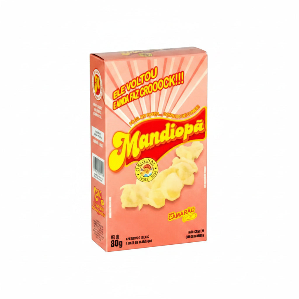 Salgadinho Mandiopã Sabor Camarão 6 x 80G