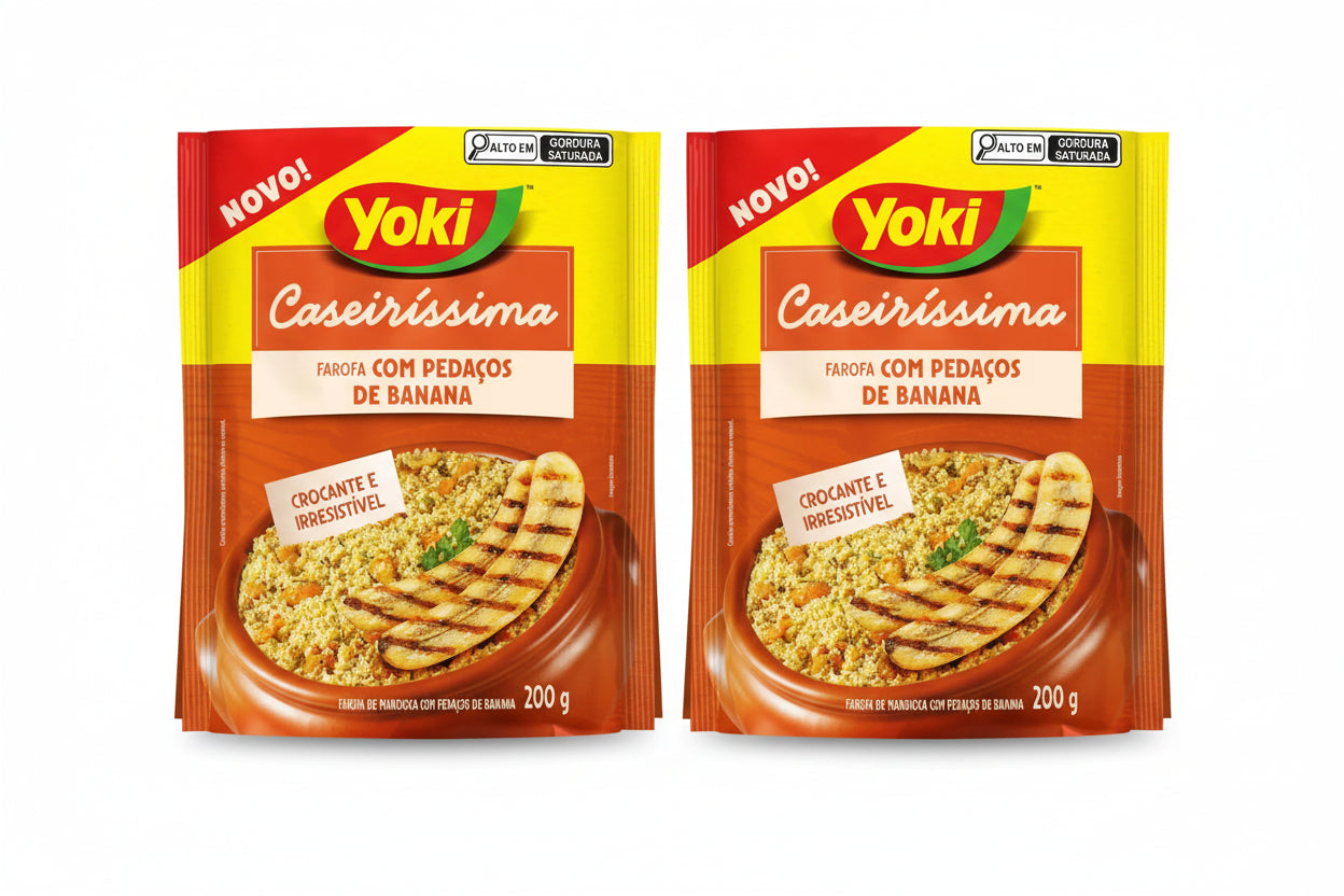 Yoki Caseiríssima Farofa com Pedaços de Banana (2x200g)