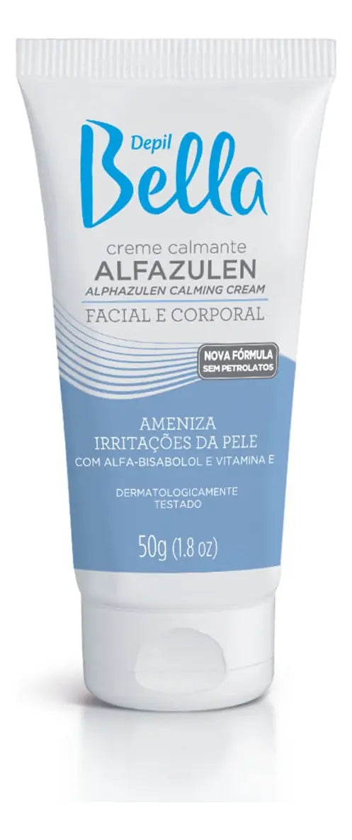 Depil Bella Creme Calmante Facial e Corporal Alfazulen (50g)