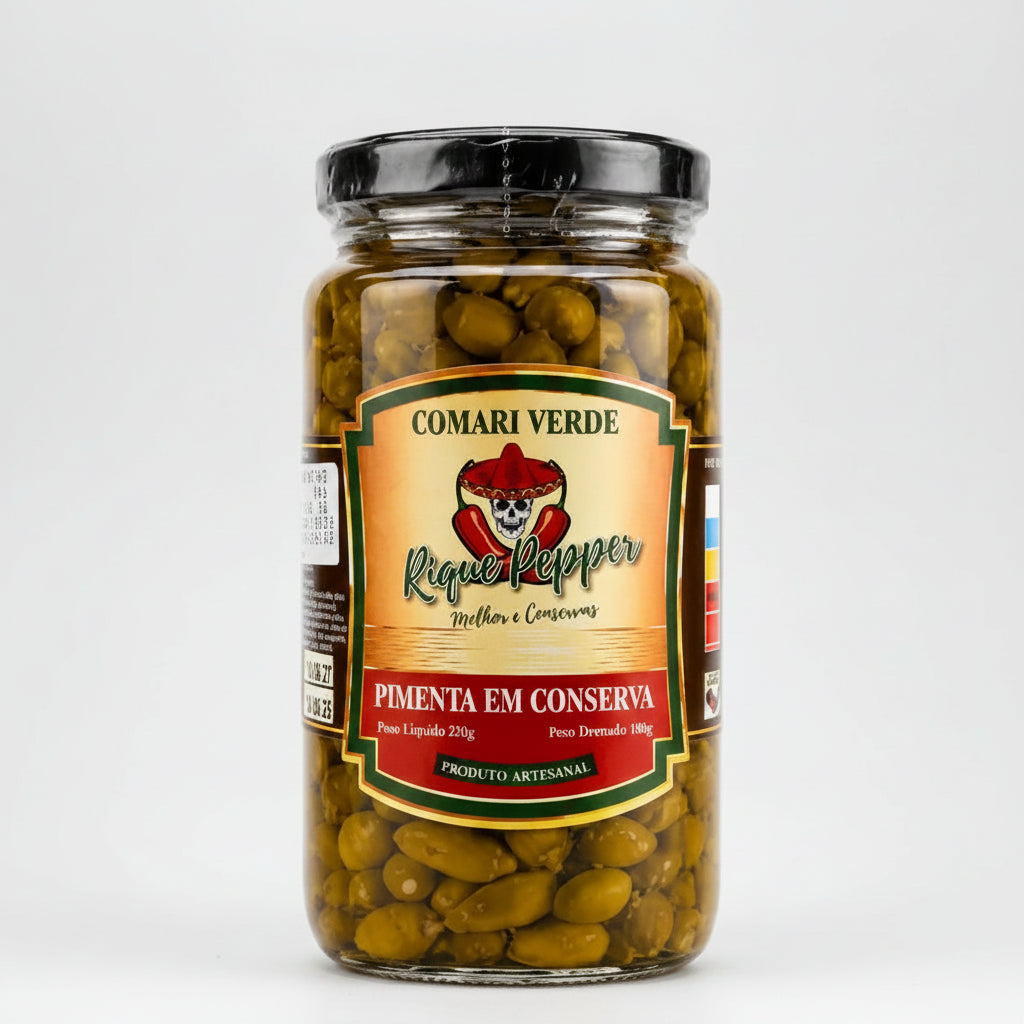 Rique Pepper: Pimenta em Conserva Cumari Verde (320g)