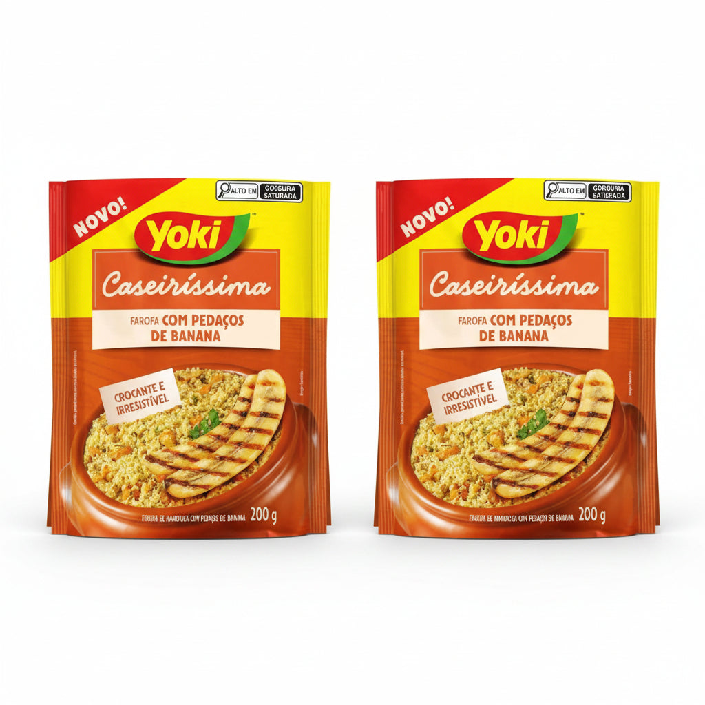 Yoki Caseiríssima Farofa com Pedaços de Banana (2x200g)