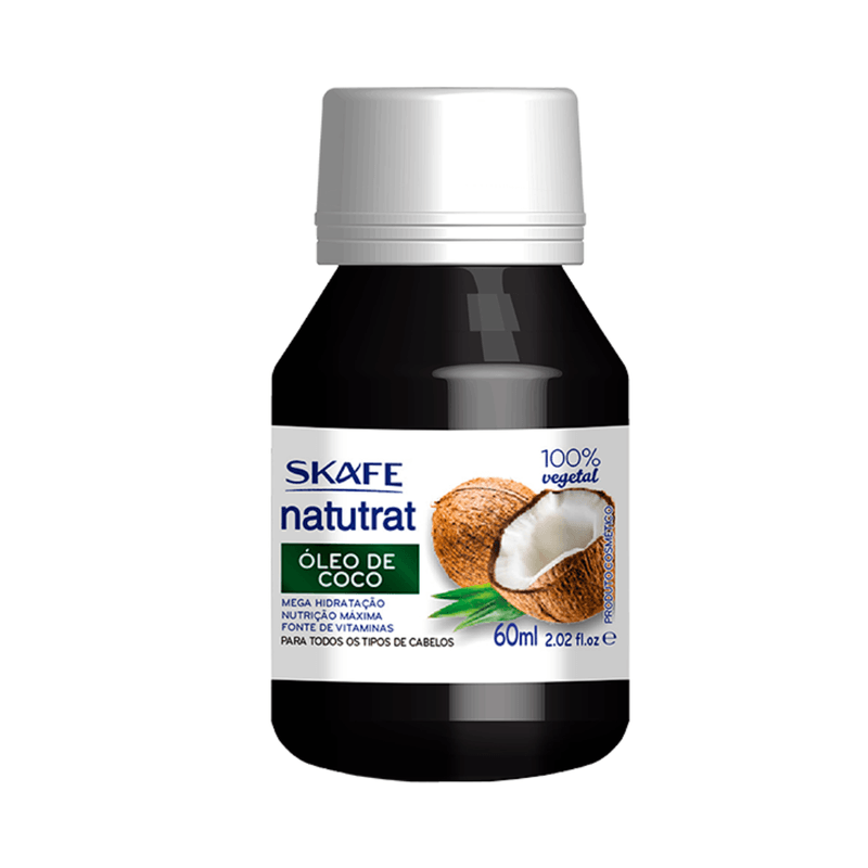 Óleo De Coco 100% Vegetal Skafe Natutrat (60ml)