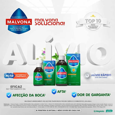 Malvona Antisséptico Solução Oral (100ml)