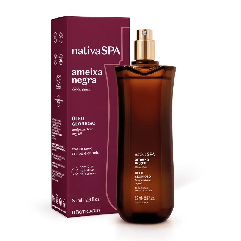 O Boticário Óleo Glorioso Nativa Spa Ameixa Negra (85ml)