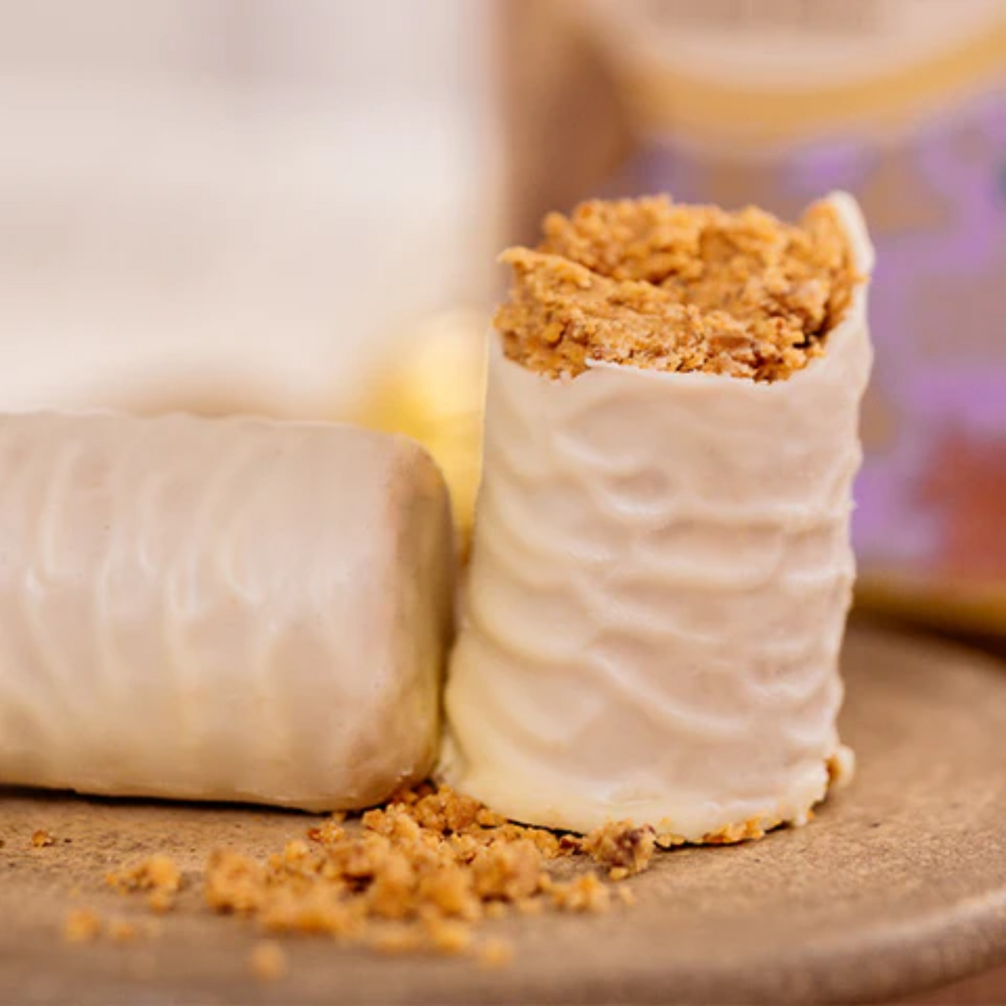 Haoma Paçoca de Amendoim com Cobertura de Chocolate Branco | Linha Stevia (225g)