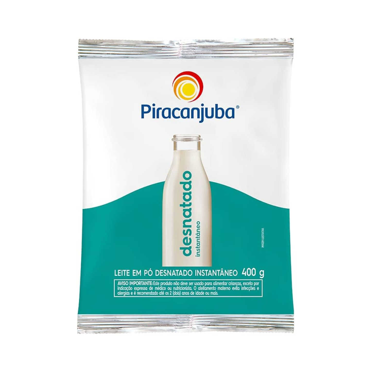 Piracanjuba Leite em Pó Desnatado Instantâneo (400g)