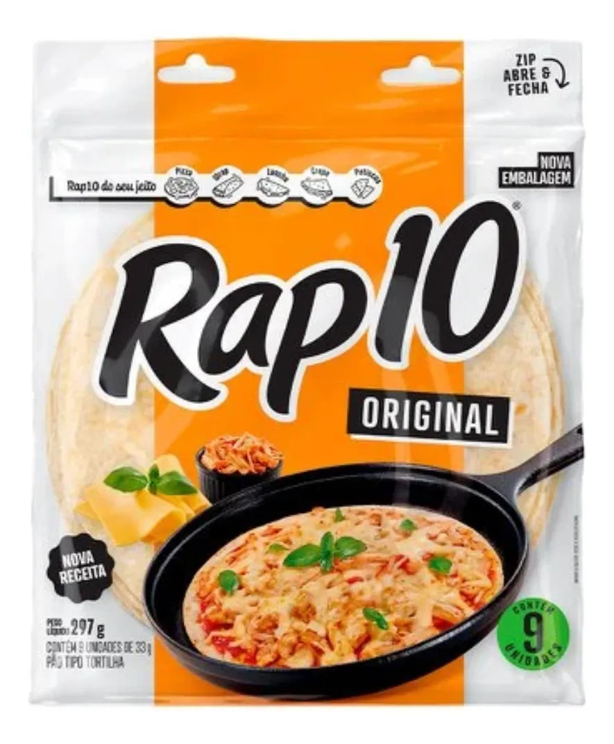 Pão Tortilha Rap10 Tradicional Pouch 297g