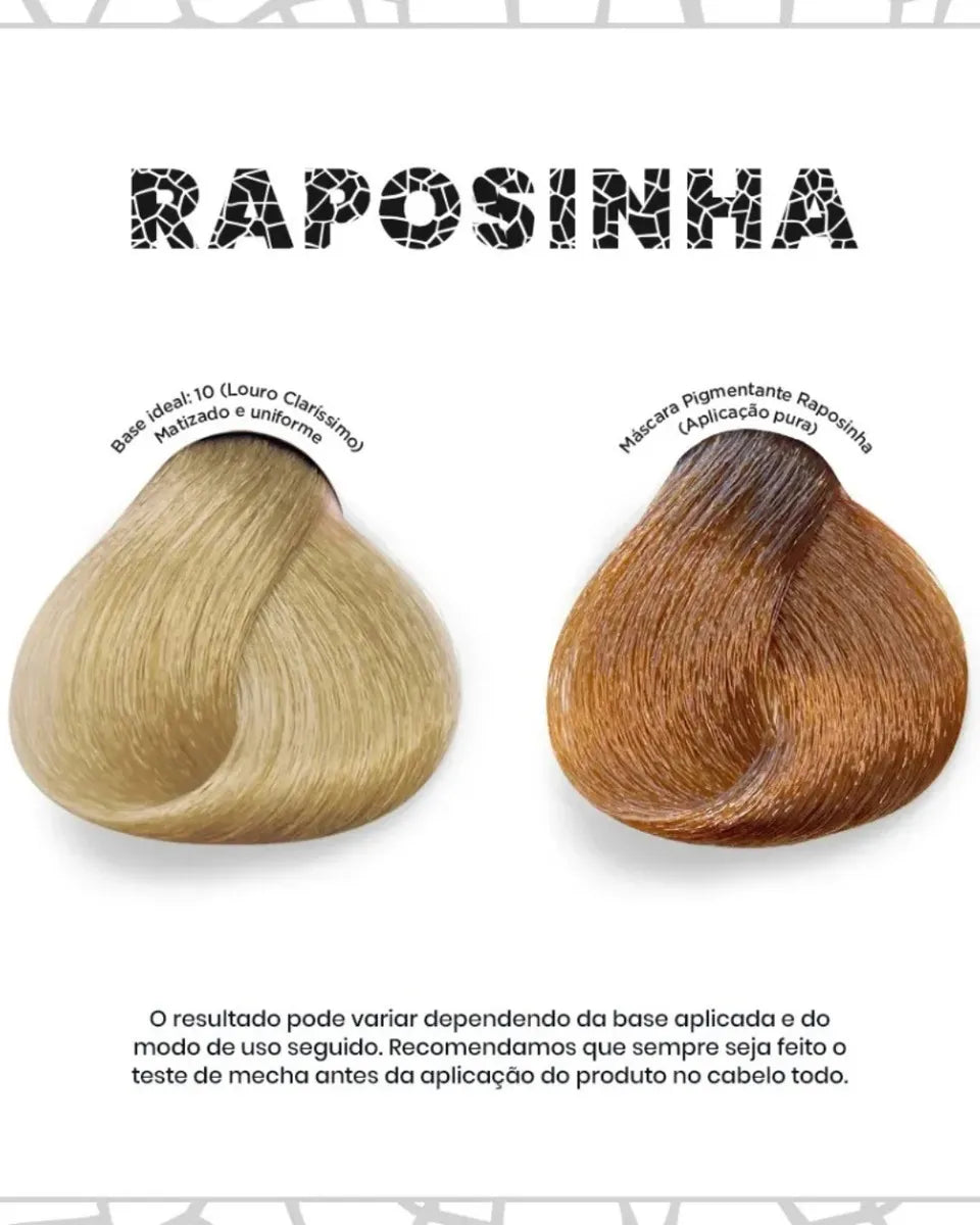 Máscara Pigmentante Raposinha 100ml - Kamaleão Color Tom Ruivo Acobreado