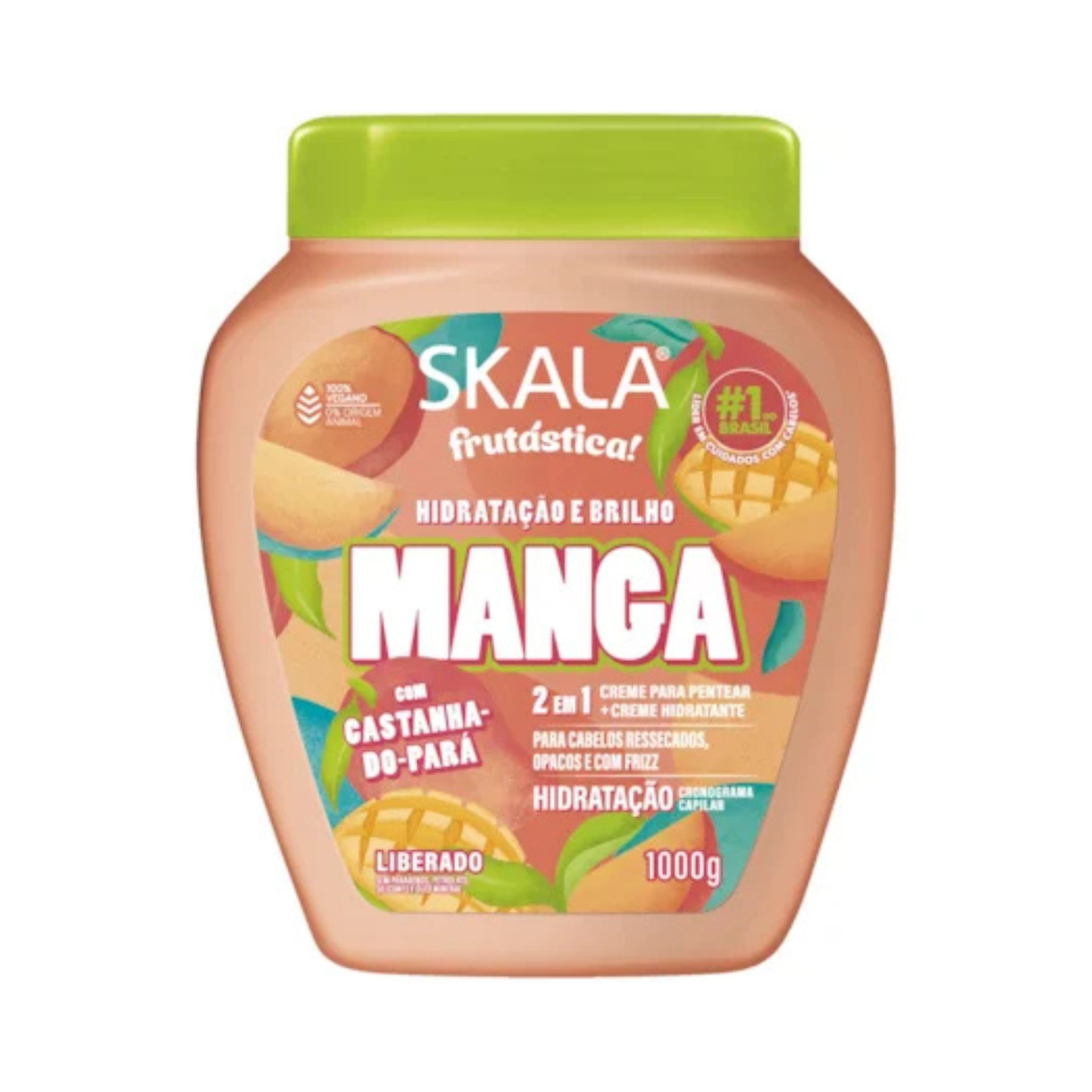 Skala Creme de Tratamento 2 em 1 Manga e Castanha-do-Pará (1Kg)