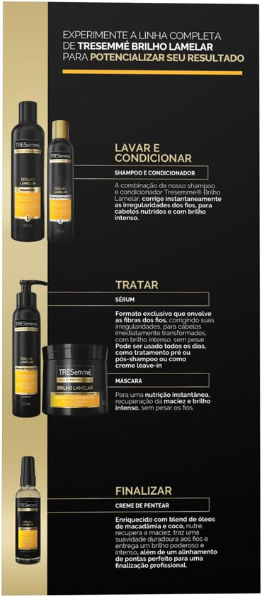 TRESemmé Kit Brilho Lamelar Shampoo 350ml + Condicionador 175ml