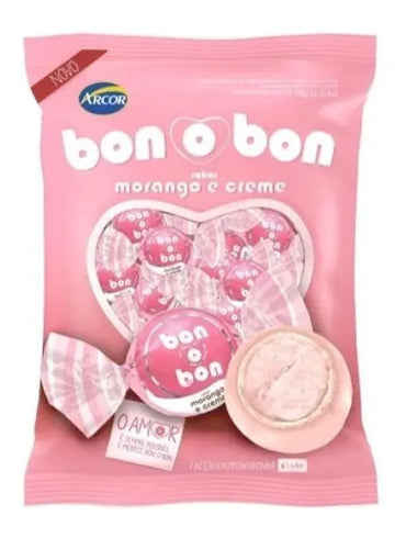 Arcor Bon o Bon Bombom Beijinho e Morango (750g)