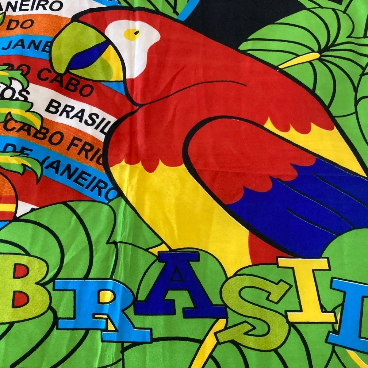 Canga De Praia Viscose Brasil Rio De Janeiro Buzios Arraial Cor Verde Búzios Tamanho 100cm x 180cm