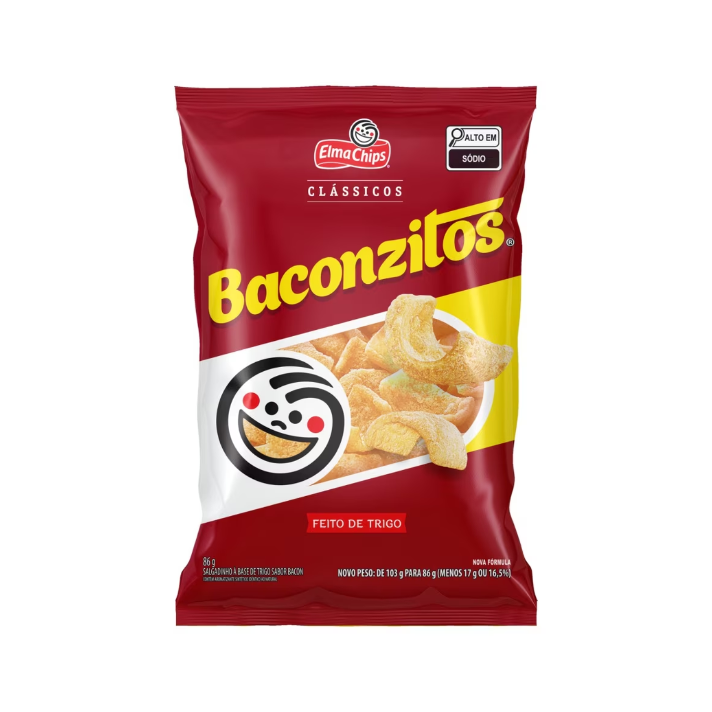Elma Chips Salgadinho Baconzitos (86g)