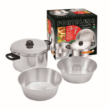 Fortaleza Kit Banho Maria 3 em 1 — Utensílios para Cozinha