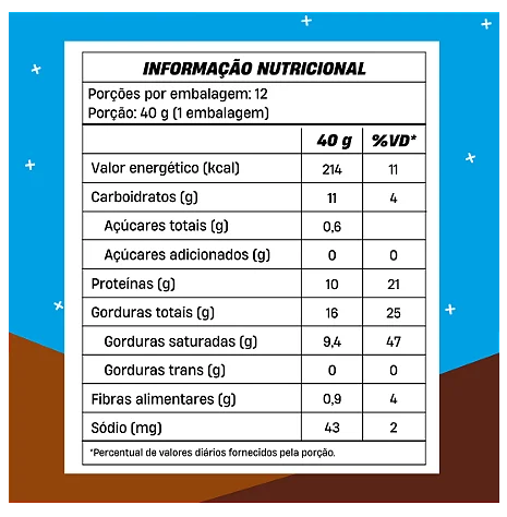 +Mu Crushbar Chocolate com Avelã - Caixa com 12 Unidades (480g)