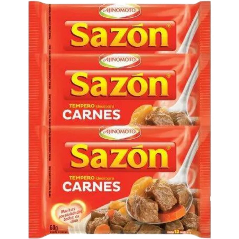Sazón® Tempero Carnes (3x60g)