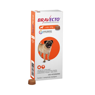 Antipulgas e Carrapatos Bravecto MSD para Cães até 4,5 kg