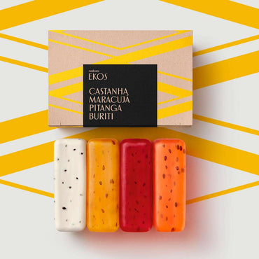 Natura Sabonete Ekos em Barra Castanha, Maracujá, Pitanga, Buriti 4x100 g