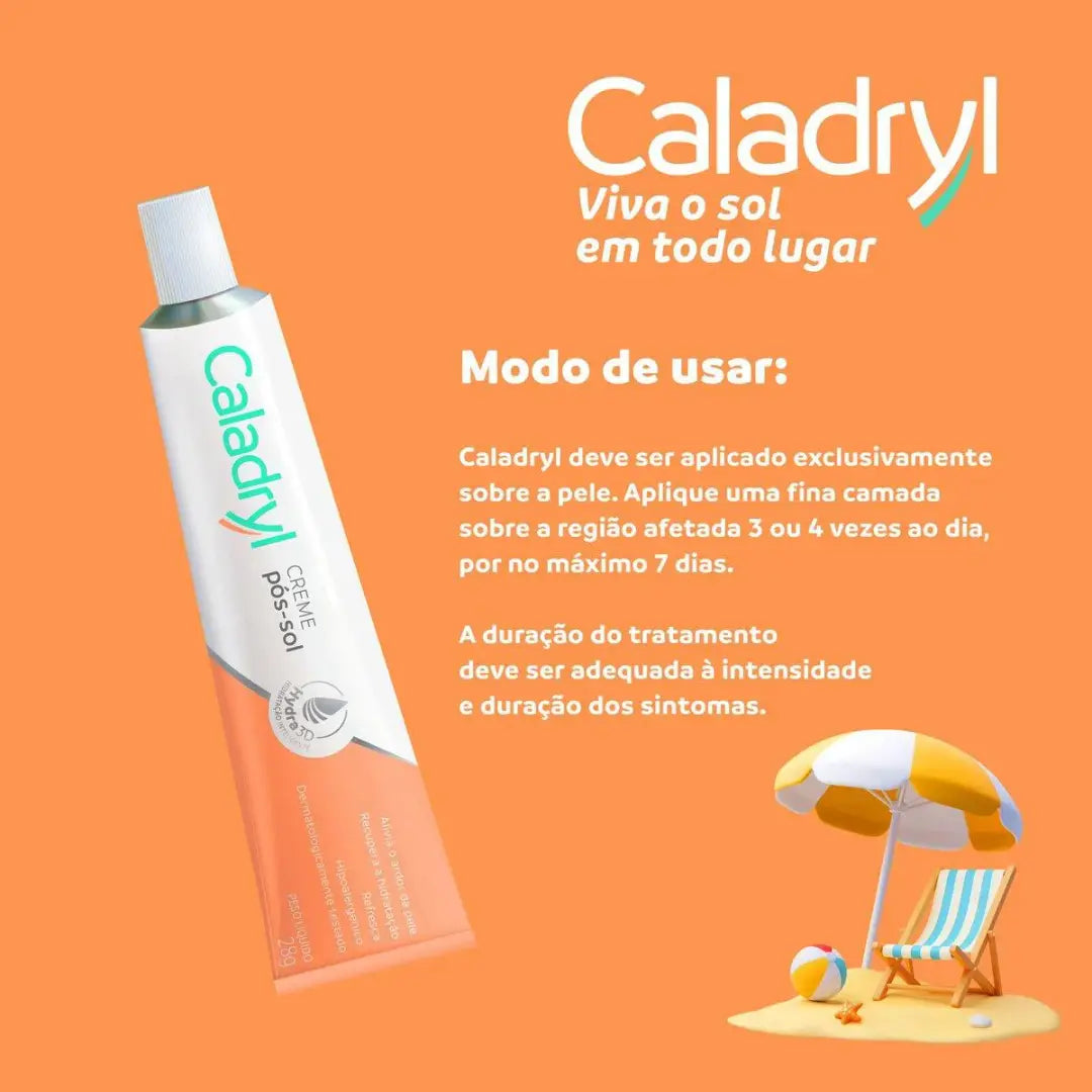 Caladryl Creme Pós-Sol (28g) Oferta 40% Off Val 10/26