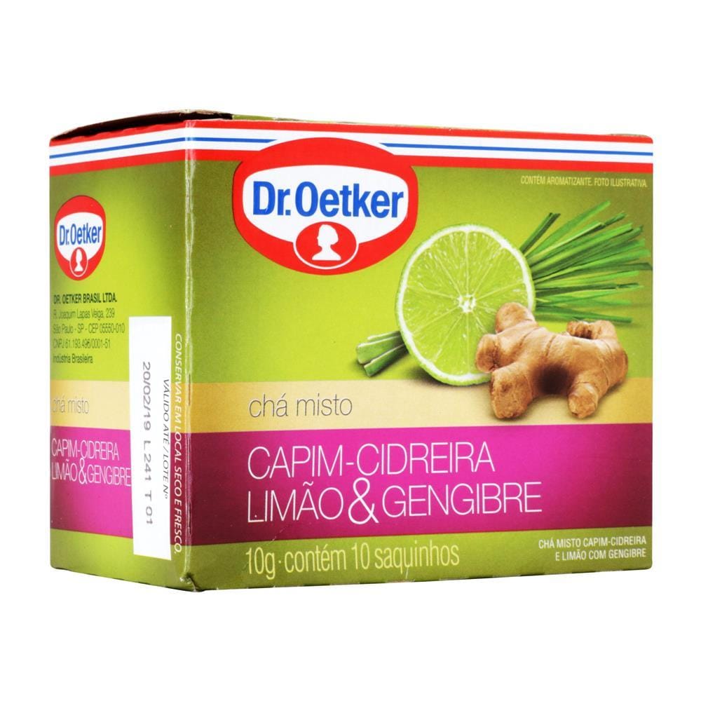 Dr. Oetker Mixed Tea Lemongrass, Lemon and Ginger with 10 tea bags 10g