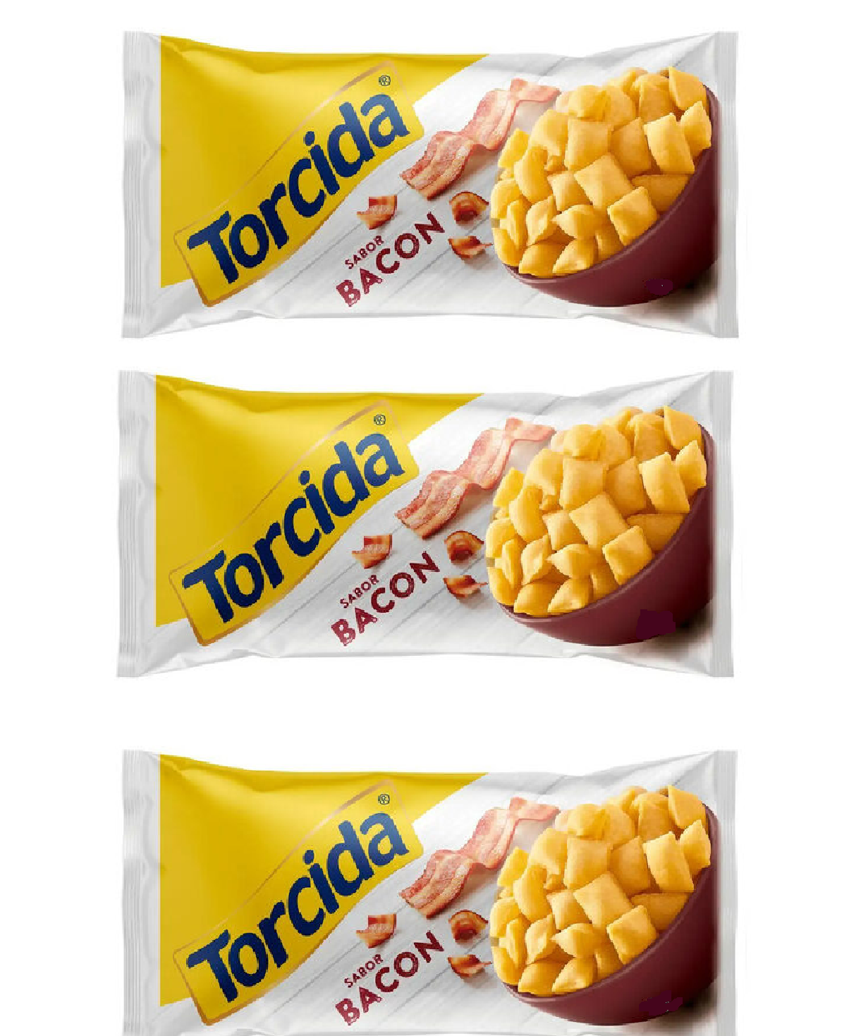 Salgadinho Torcida® Bacon (3x60g)