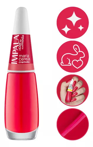 Impala Esmalte Cremoso: Cor Da Moda - Maria Cereja (7,5ml)
