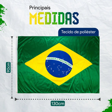 Bandeira Brasil 90 x 1,30cm