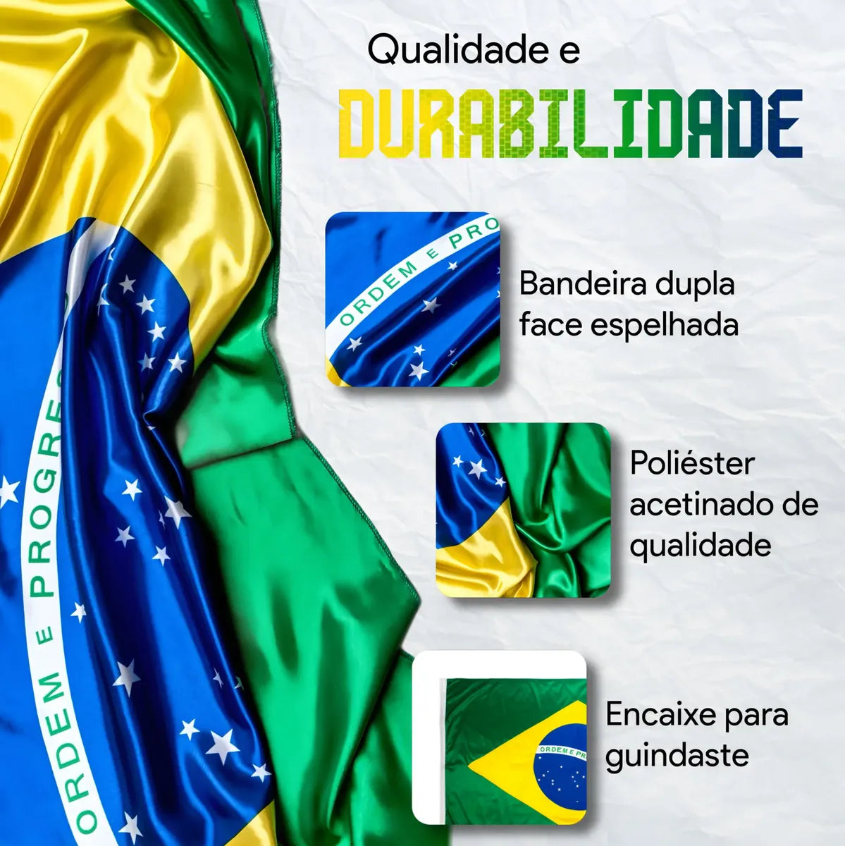 Bandeira Brasil 90 x 1,30cm