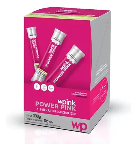 WPink Pré-treino Power Pink Uva Verde - 30x10g (300g)