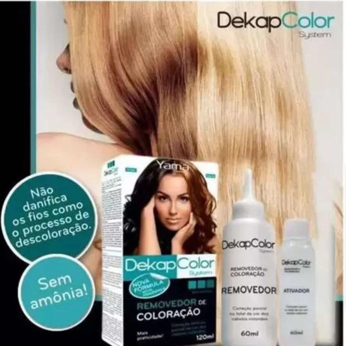 Kit Yamá Dekapcolor System Removedor de Coloração (120ml)