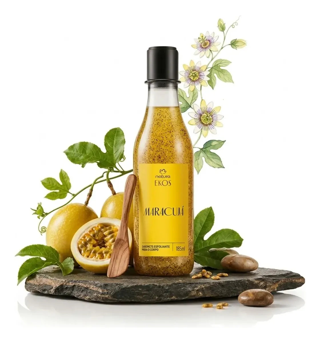 Sabonete Líquido Esfoliante Ekos Maracujá 185ml - Natura