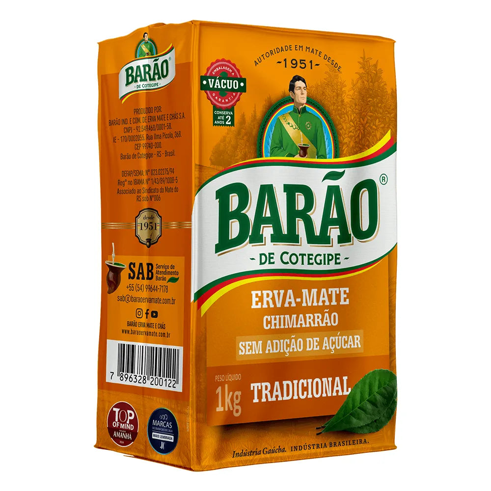 Barão Yerba Mate Chimarrão Unsweetened 1kg