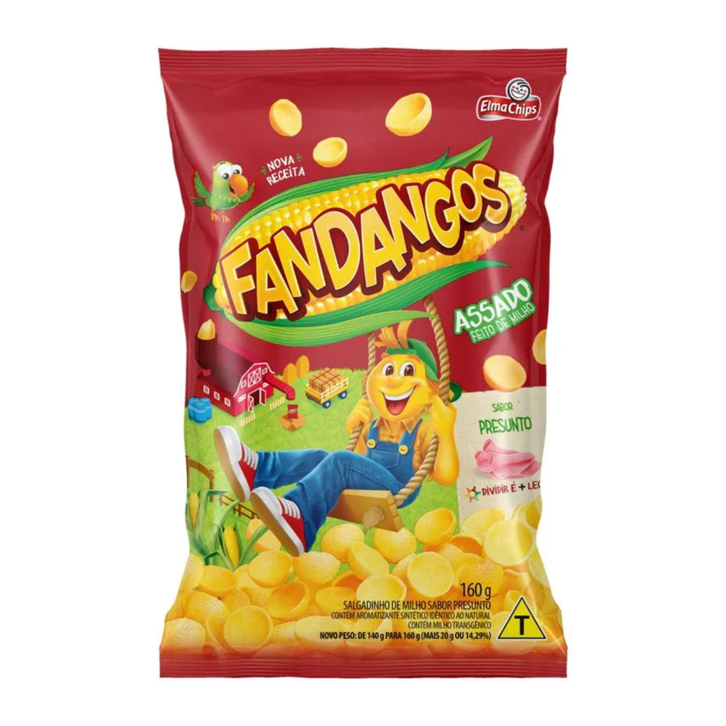 Elma Chips Salgadinho Fandangos: Presunto (160g)