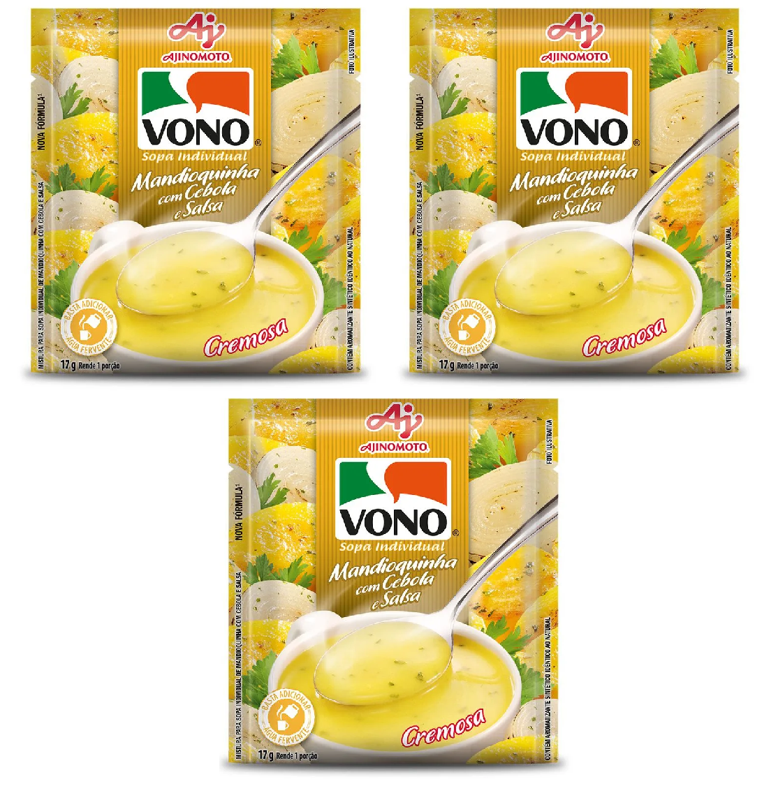Vono Sopa de Mandioquinha Cebola e Salsa (3x17g)