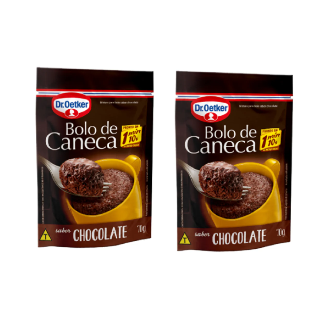Dr. Oetker Mistura Para Bolo de Caneca: Chocolate (2x70g)