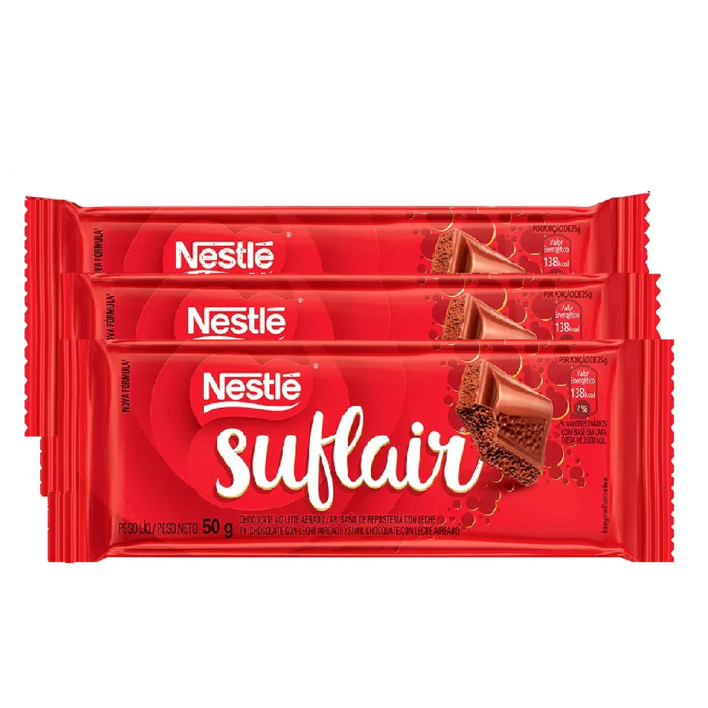 Nestlé Barras de Chocolate Suflair ao Leite (3x80G)