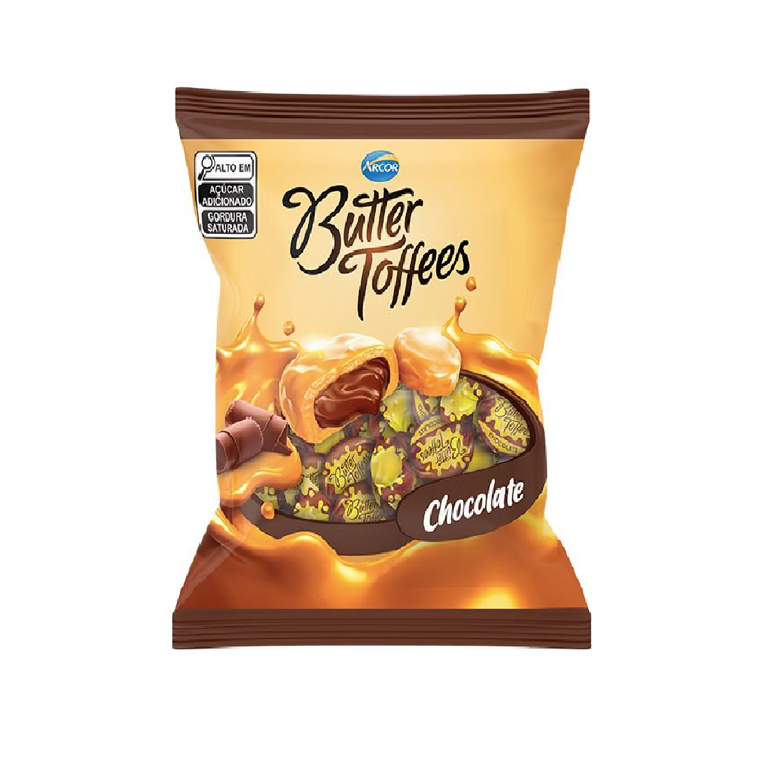 Butter Toffees Chocolate 500g Brasil Eu Quero