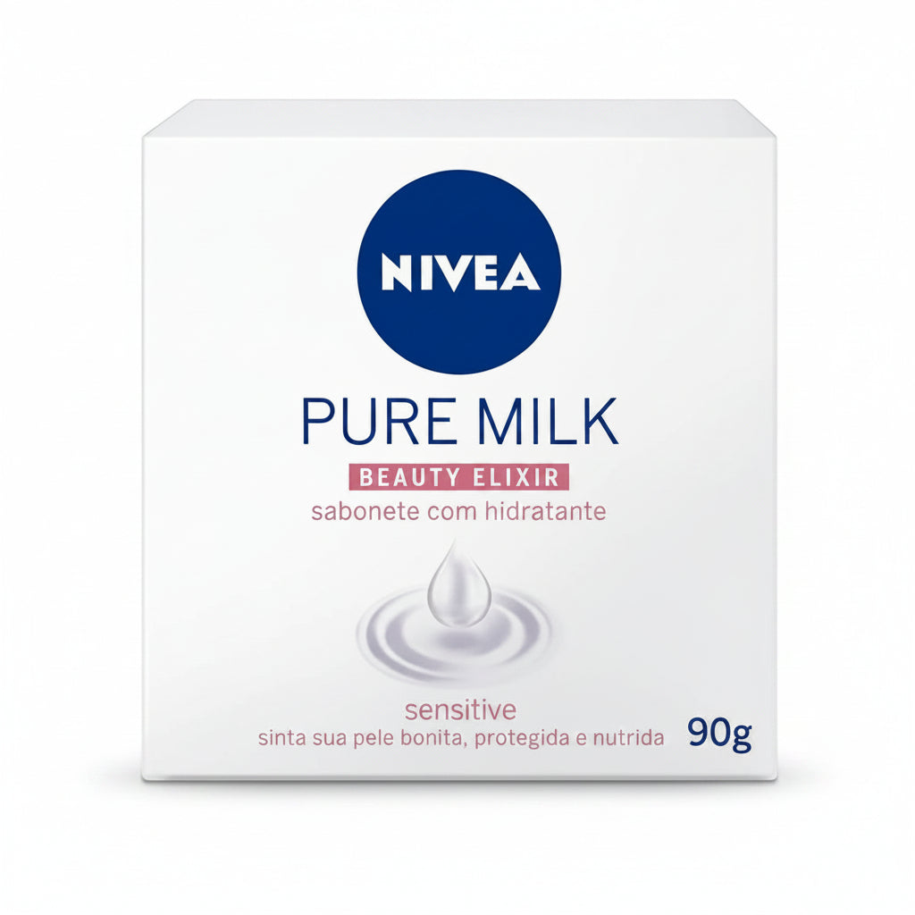 Nivea Pure Milk Sensitive Sabonete em Barra (90g)