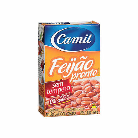 Camil Feijão Pronto Carioca Sem Tempero (490g)